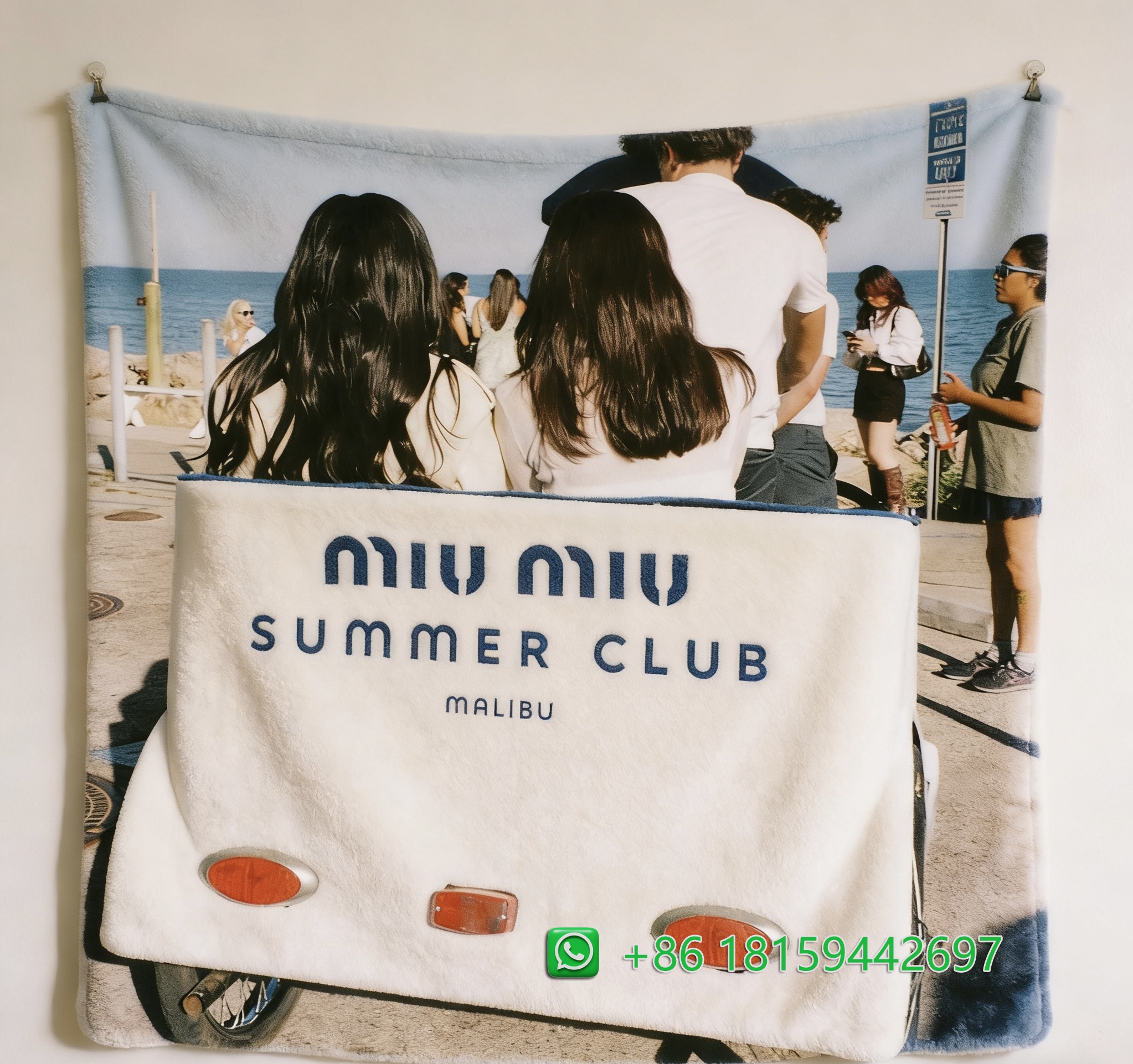 Miumiu Throw Blankets
